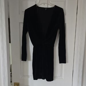 Elegant Black Velvet Dress